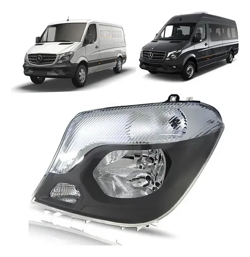 Farol Sprinter 2017 2018 2019 M scara Negra Esquerdo