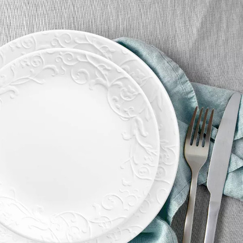 Vajilla Corelle 18pc Bella Faenza Blanco Bella Faenza