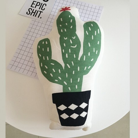 Almohadón Infantil Cactus Relleno Niños Bebes Deco