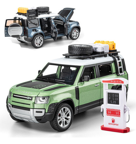 Land Rover Defender Suv Vehículo Todo Terreno Miniauto Metal