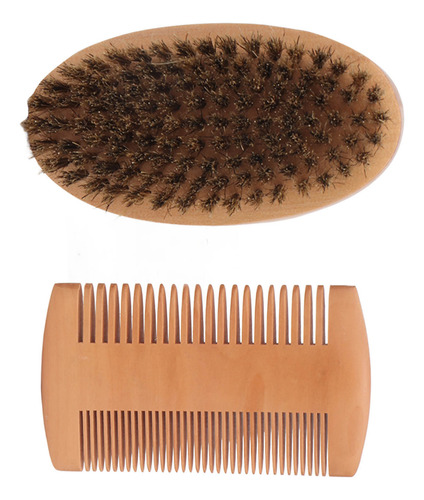 Kit De Cepillos De Aseo Para Hombre, Para Barba, De Madera,