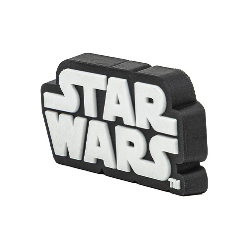 Pin Crocs Jibbitz Star Wars Logo Blanco Solo Deportes