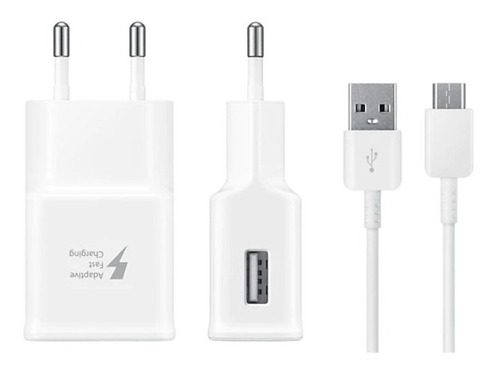 Cargador Fast Charger Compatible S7 Edge + Cable Micro Usb