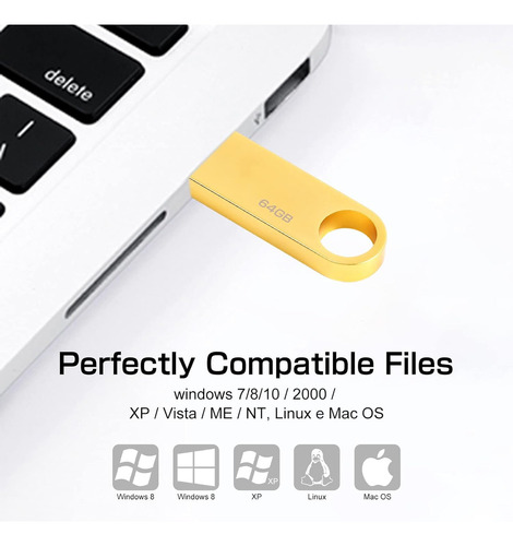 Kingston Usb Datatraveler Se9 G3 64gb Usb-a 3.2 Gen1 220mb/s Color Gold Liso