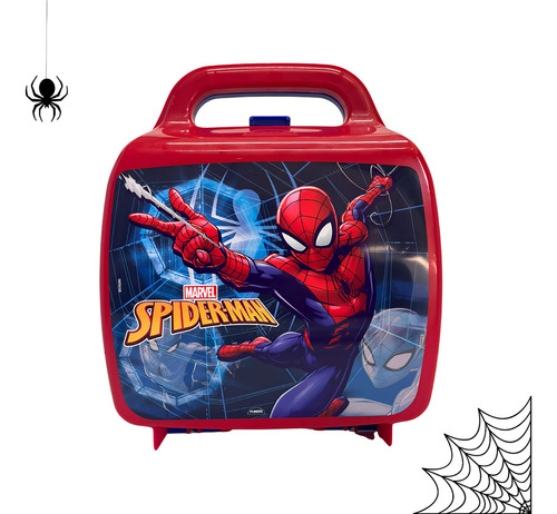 Lancheira Super Heróis Homem Aranha Infantil Plasutil