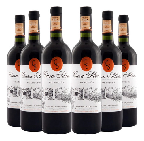 6 Vinos Casa Silva Coleccion Cabernet Sauvignon