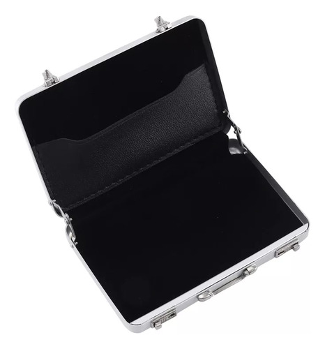 2 Caja De Almacenamiento De Aluminio Para Tarjetas De Crédit