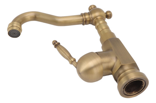 Grifo Para Lavabo De Baño, Latón Envejecido, Grifo Mezclador