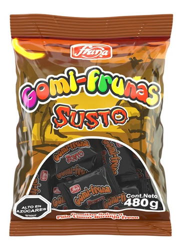 Dulces Halloween - Caramelo Gomitas Frutas Dulce Bolsa 480gr