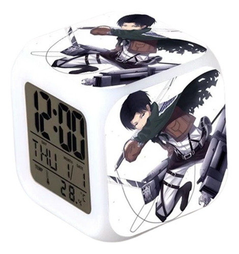 Reloj Shingeki No Kyojin Levi Despertador Digital Grafimax