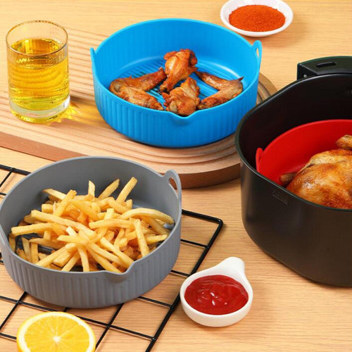 (bl) Cesta Silicona Antiadherente Air Fryer Liner Reutili