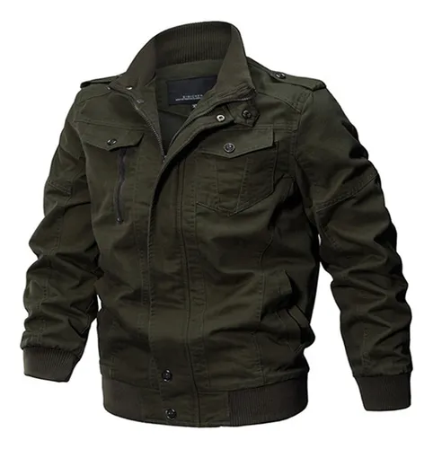 Jaqueta masculina on sale estilo militar
