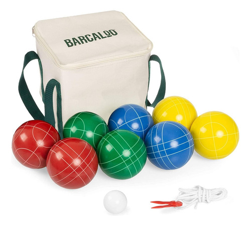 Juego De Bolas De Petanca Barcaloo Con 8 Bolas De Resina De