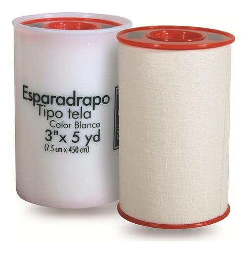 Esparadrapo Alfa Tela Blanco 3x5 Yardas