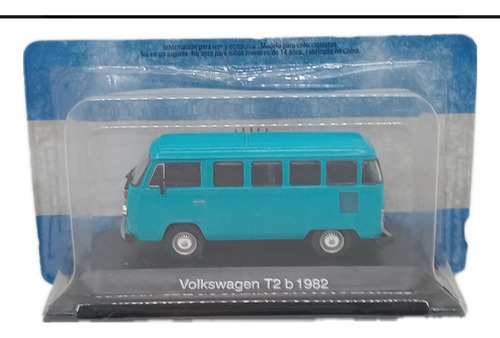 Salvat 1:43 Vw Combi Azul 1982 Bur Y Fas (Usado)