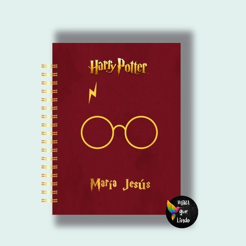 Agenda De Harry Potter Personalizada + Clip/ticket De Regalo