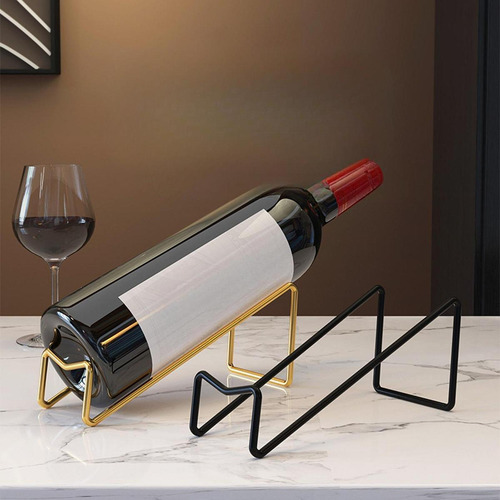 Soporte De Vinos De La Encimera Botella Botella Negro