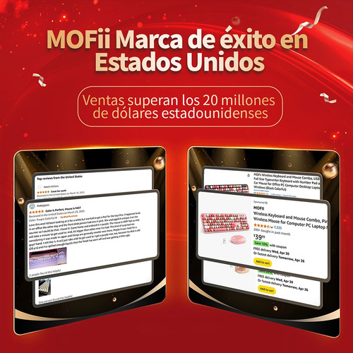 Mofii 666pro Inalámbrico Kb&ms Verde Qwerty