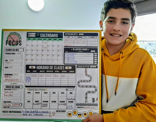 Imagen 2 de 3 de Tablero Planeador Organizador Para Jóvenes Ms
