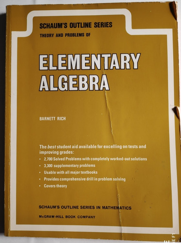 Libro Theory And Problems Of Elementary Algebra