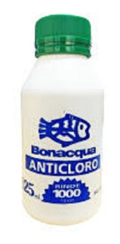 Anticloro Bonacqua 250ml Elimina El Cloro Pecera Acuario Pol