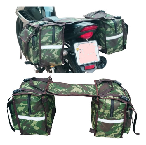 Alforge Bau Bolsa Traseira 50l Camuflada Yamaha Nmax