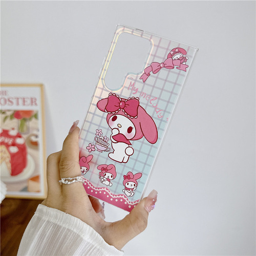 Rosa Hello Kitty S22/s23/s24 Serie Protector De Teléfono
