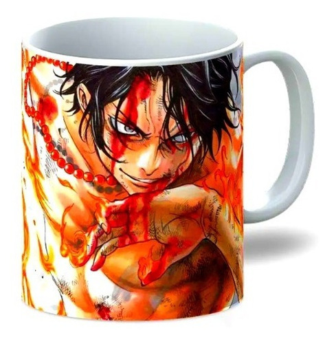 Mug  De Anime One Piece - Taza Pocillo Portas D Ace