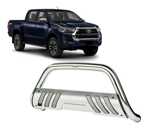 Defensa C/chapon Cromada Toyota Hilux Revo 2016+