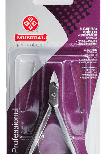 Imagen 4 de 5 de Mundial Alicate Profesional Cutículas Acero Inoxidable 777
