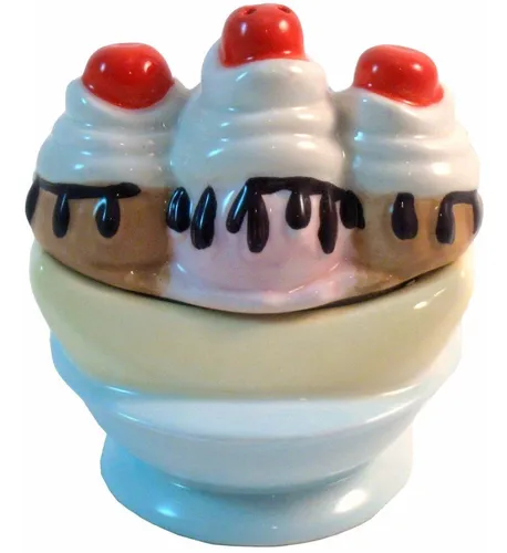 comprar Salero Y Pimentero Banana Split, Ceramica, Giftcraft