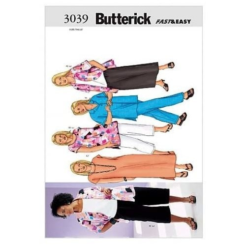 Butterick 3039  Patron Costura Para Mujer Plus Tamaño 16 W