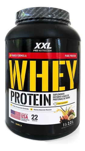 Proteina 1 Kg Xxl Pro Nutrition Whey Protein Con Aminos