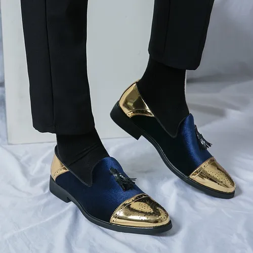 Hombre Zapatos De Vestir Juventud Lazy Zapatos 38 48 Cuotas sin