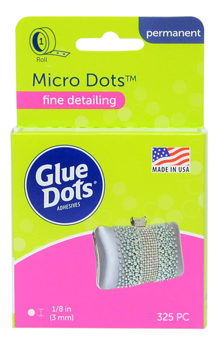 Glue Dots Micro Puntos Permanentes De Doble Cara, 1/8 Pulgad