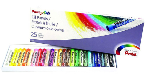Pasteles Al Oleo 25 Colores Surtidos Pentel Arts