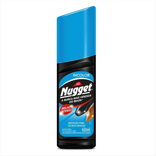 Imagem 1 de 1 de Polidor De Sapato Liquido Incolor Cera Nugget 60ml Full + Nf