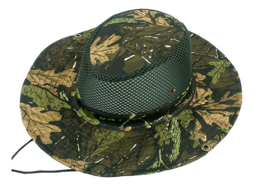 Sombrero Tactico Estilo Safari Selva Con Malla Sbr10