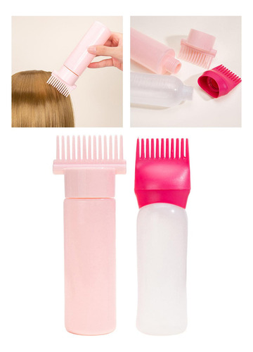 T 2 Botellas Aplicadoras De Peine De Raíz/botellas