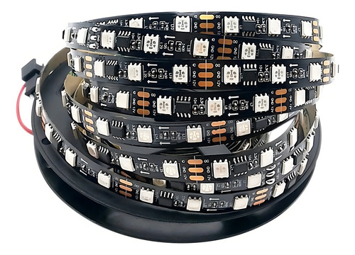 Fiat Led Digital Ws2811 Ip30 Preta 5 m C/Central 366 Efectos