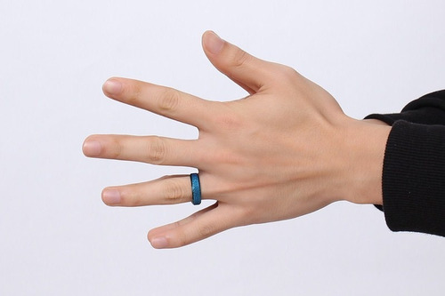 Anillo Elegante De Acero Para Bodas- Compromisos.