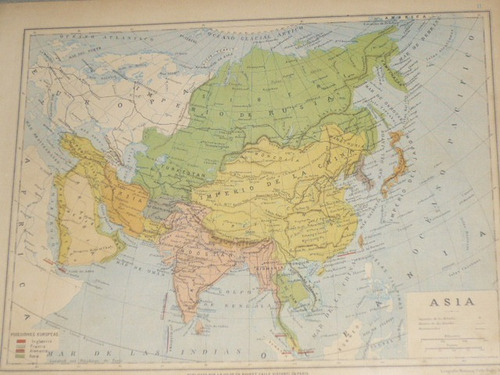 Mapa Antiguo De Asia