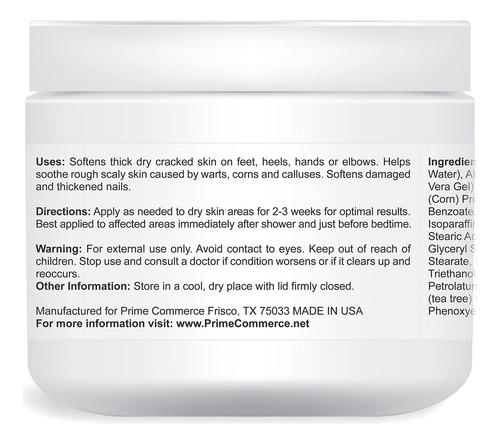 Creme Para Pés Urea Labs 42% Urea Cream Plus Com 2% De Ácido