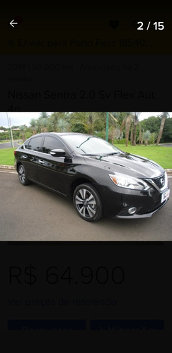 Imagem 1 de 6 de Nissan Sentra 2018 2.0 Sv Flex Aut. 4p