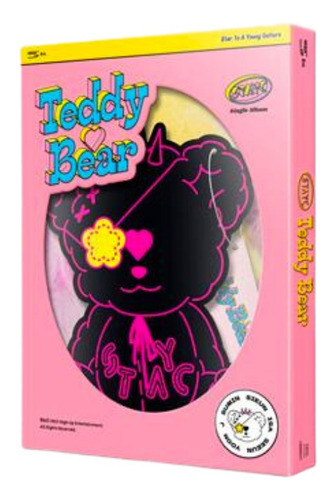 Stayc Album Oficial Teddy Bear Versión Fun (rosa)