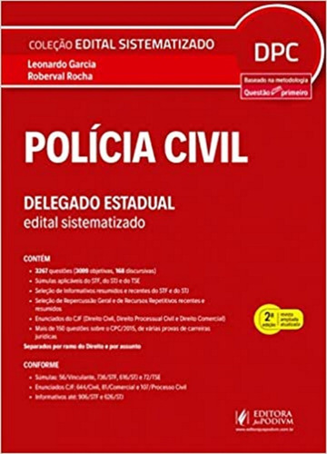Policia Civil Delegado Estadual Edital 2ª Edição (2018)