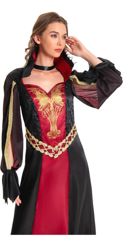 Ellzant Vestido De Disfraz De Vampiro Para Mujer, Capa De Va