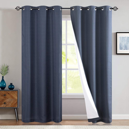 Jinchan - Cortinas Opacas Trmicas Para Dormitorio, Saln, 100