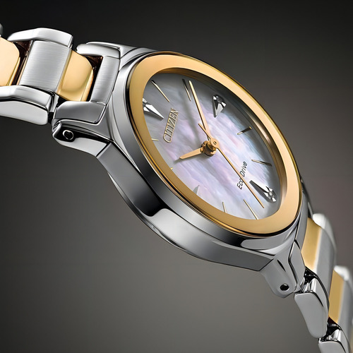 Reloj Citizen Dama Eco Drive Em0734-56d - Color Del Bisel Plata Y Oro