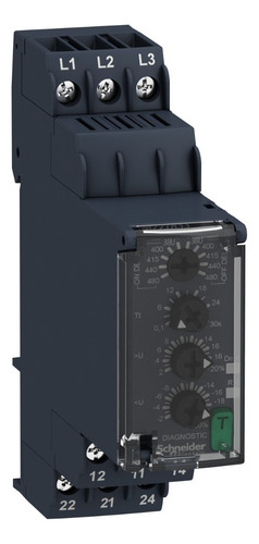Relé De Control De Tensión Schneider Electric RM22TR33